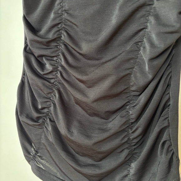 ❌SOLD❌Y2K Off-Shoulder Black Paisley Peplum Top - Small - Picture 2 of 5